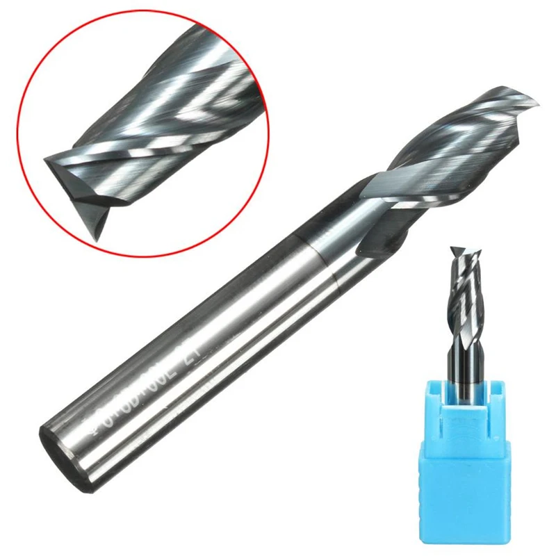 

2 Flute Solid Carbide End Mill 2-12mm Slot Spiral Drills Bit Tungsten Steel Mill Cutter CNC Machining Center Cutting Tool