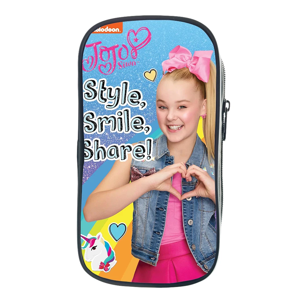 Милый пенал Jojo Siwa детский школьный модный для мальчиков и девочек студенческий |