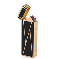 double arc charging cigarette lighter metal windproof lighter smoking accessories for weed small and convenient gift for men