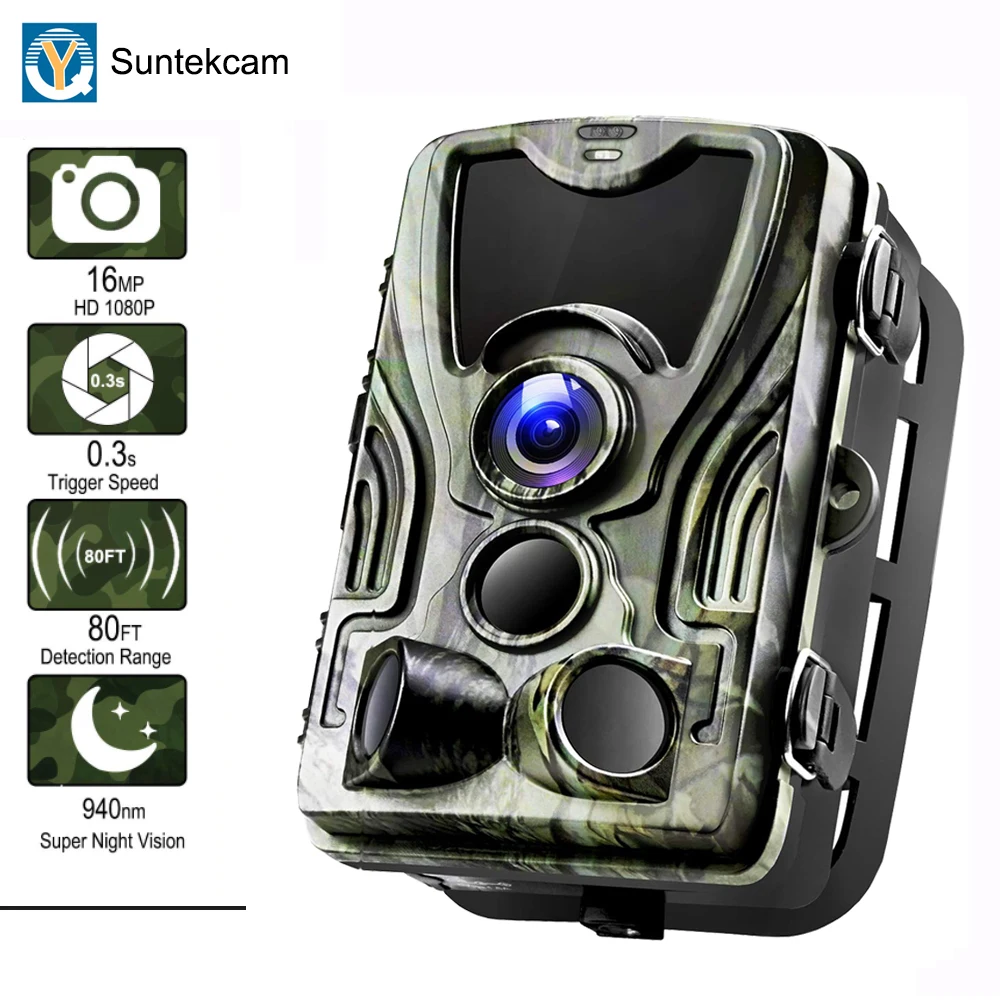 HC-801A Hunting Camera trap trail night 16MP 32GB  1080P  IP65 Photo Traps 0.3s Trigger Time Wild Camera For Hunter