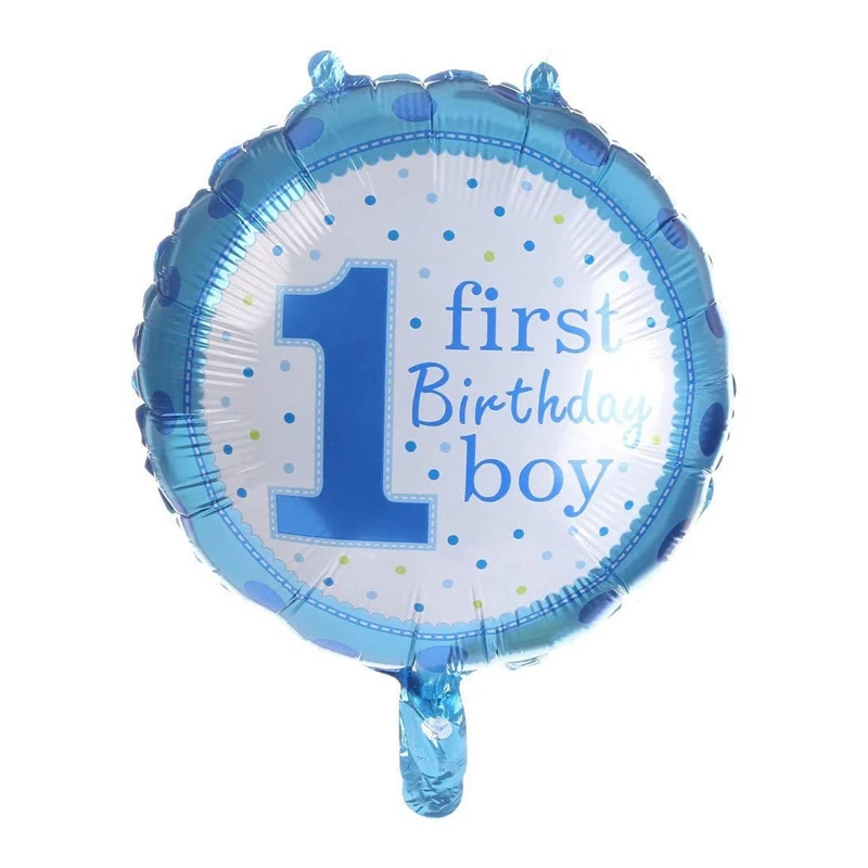 

1 Year Old Birthday Balloon Decoration Girl/Boy Aluminum Foil Latex Balloon Set for Baby Birthday Party Decoration