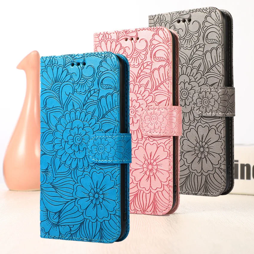 

Flower Pattern Flip Walle Leather Phone Case For Samsung Galaxy Note 8 9 10 20 S7 S8 S9 S10 S20 S21 Plus Ultra Lite Book Cover