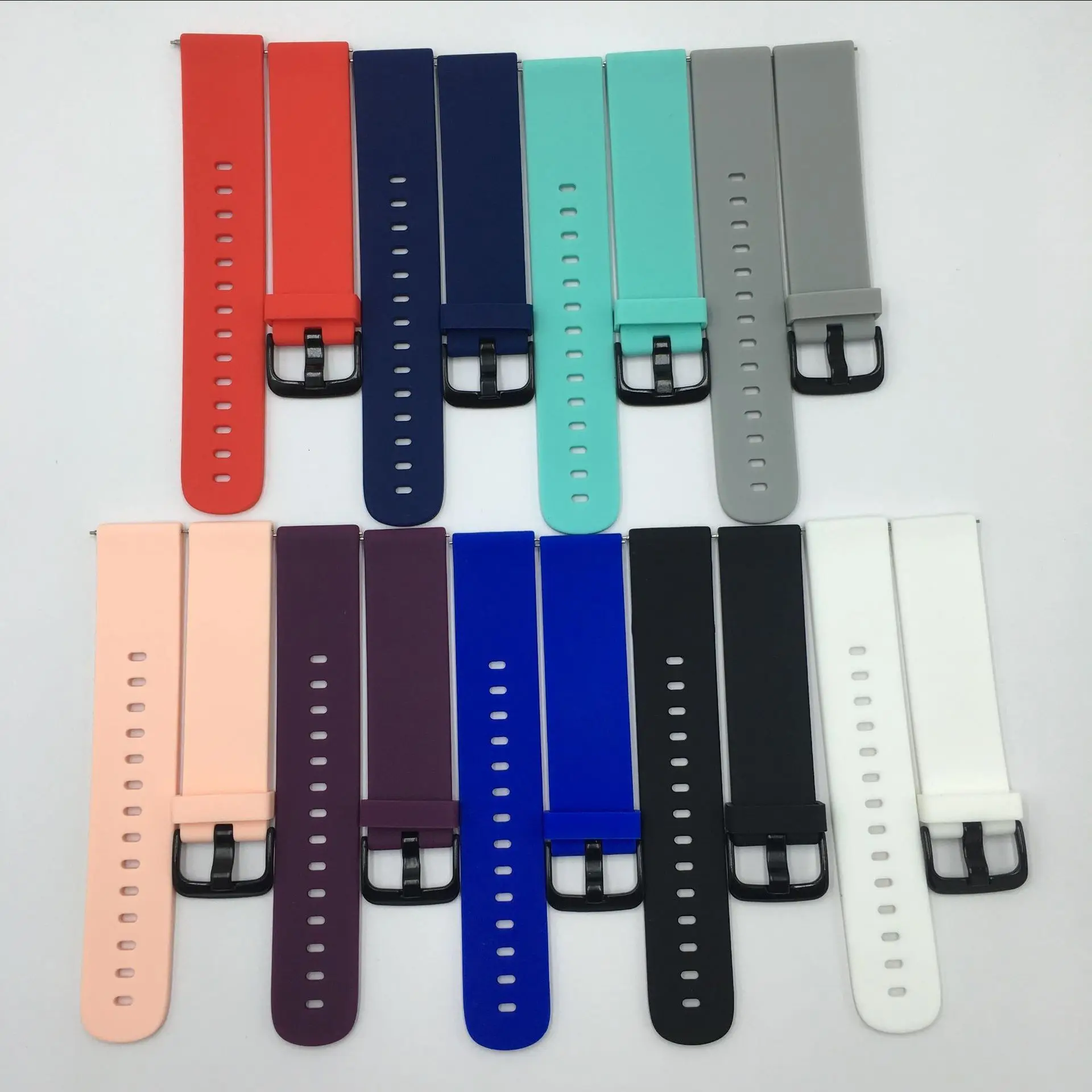 Duszake силиконовый спортивный ремешок для Amazfit Bip Xiaomi Huami умные часы 20 мм сменный Браслет умные аксессуары