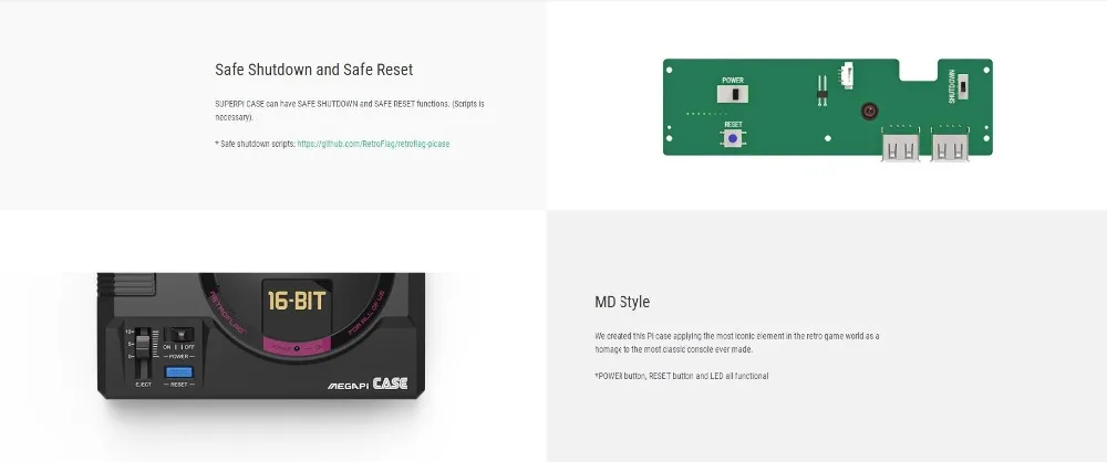 Чехол для видеоигры Retroflag MEGAPi Поддержка HDMI tv Out Raspberry Pi tv Ретро игровой плеер с 10000+ игры для GBA/CP и т. Д