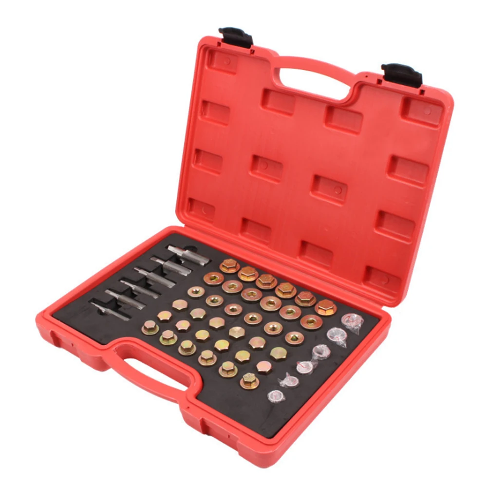 Набор для ремонта картера автомобиля портативный пробка слива Картера 64/114 шт. |