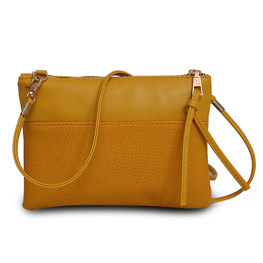 Фото Элегантная популярная женская простая сумка для молодых людей лимонно желтого