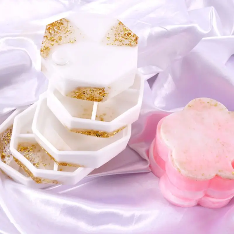 

Crystal Epoxy Resin Mold Rotating Overlapping Multi-layer Jewelry Box Mould Tool A2UA
