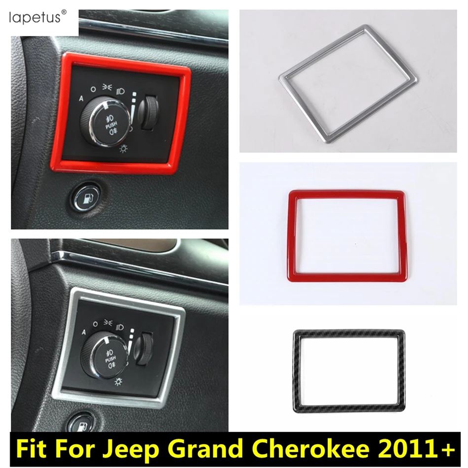 Комплект накладок на автомобильные фары и кнопки для Jeep Grand Cherokee 2011 2019 аксессуары