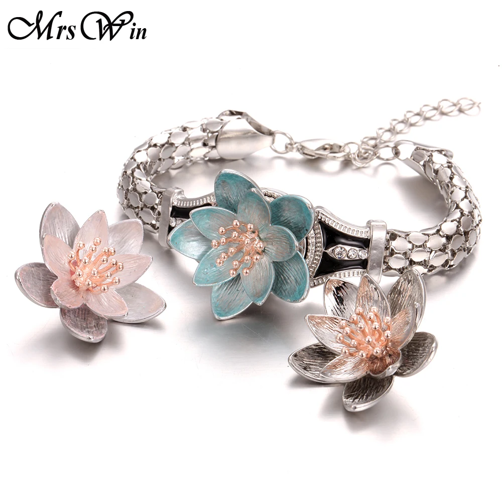 6 шт./лот новые ювелирные украшения с кнопками 18 мм очаровательные большие цветы