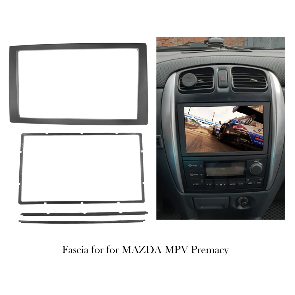 Рамка для автомобиля DVD панель комплект приборной панели рамка радио аудио 2002 Mazda