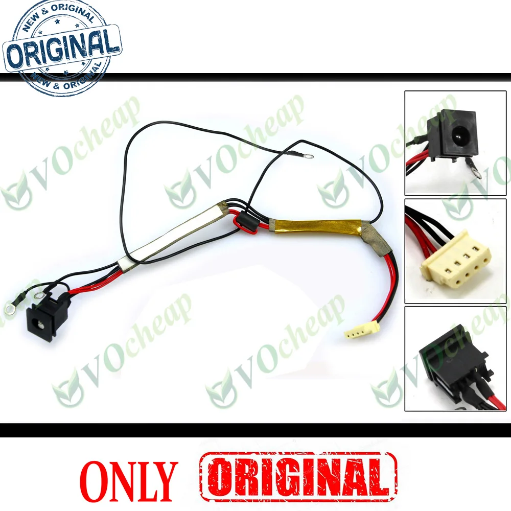 5x подлинный новый ноутбук DC Power Jack для Toshiba Satellite P300 P300D P305 серии PJ093 (Соединительный разъем с кабелем)