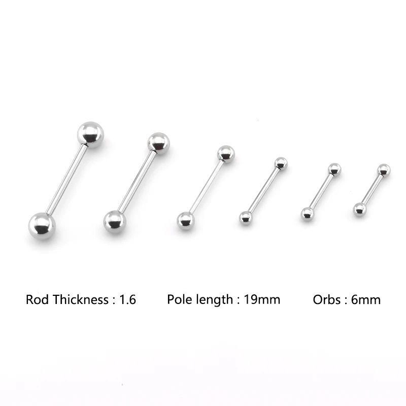 Серьги-туннели для пирсинга языка в готическом стиле с заглушками хирургическая