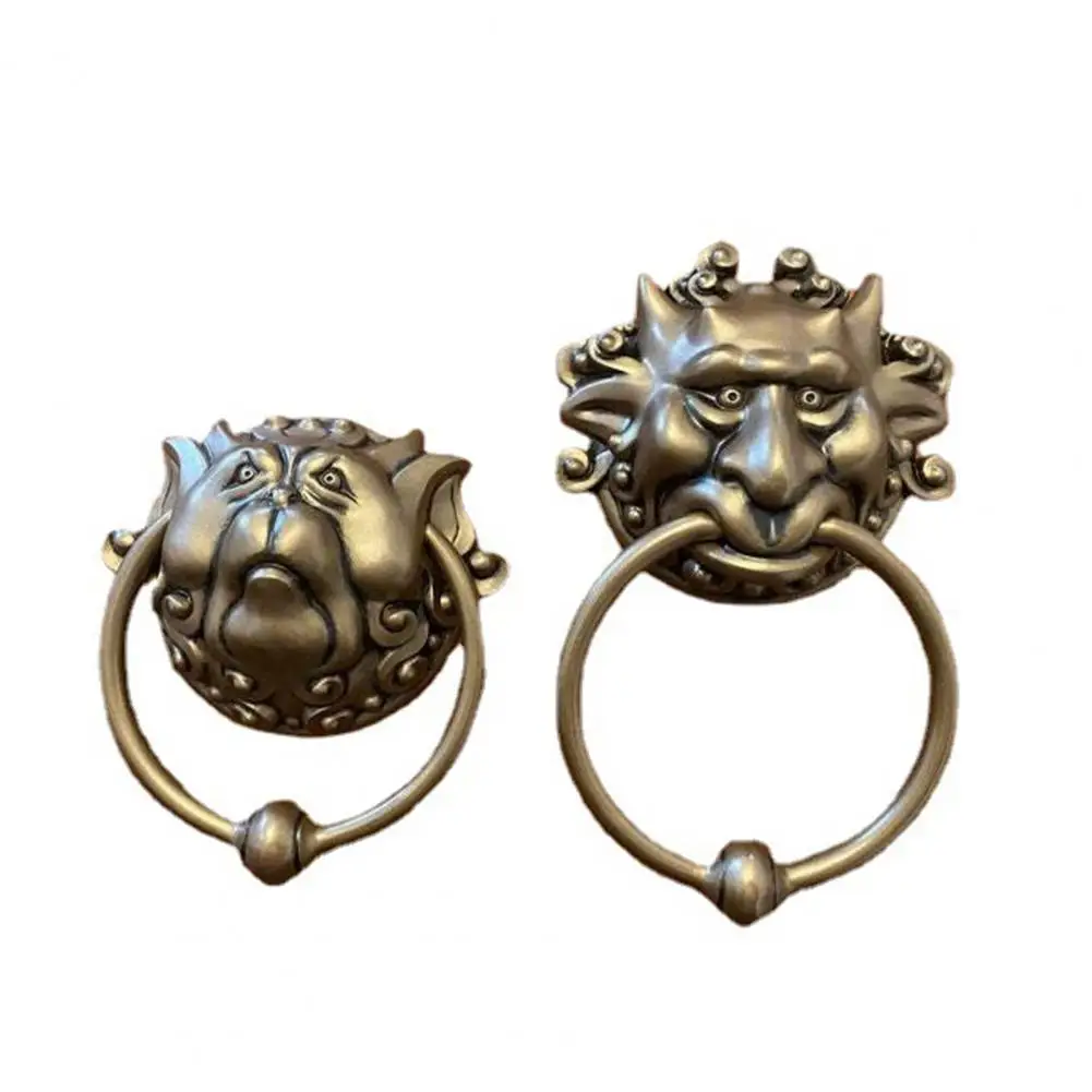 Дверной узер винтажный яркий резиновый Дракон рот ворота Ручка кольцо прочный