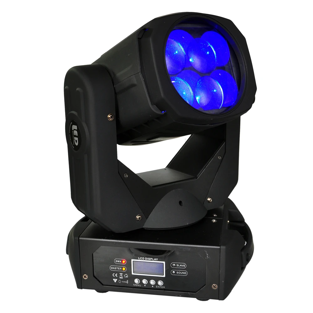 Лидер продаж пробный светодиодный светильник с подвижной головкой 4x25 Вт цветное