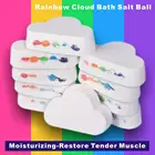 1 шт. 160 г Радуга облако натуральная Ванна бомба органическое увлажнение пузырьковая Ванна соль шар Эфирное масло для тела пузырьковая Ванна TSLM1