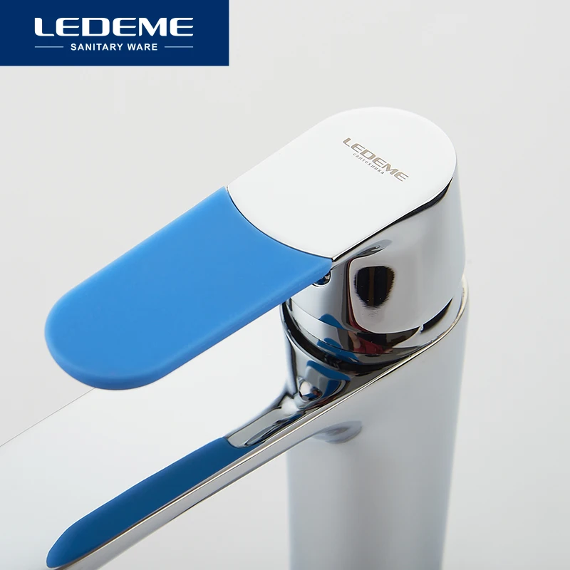 LEDEME Faucet L1053 Смеситель для умывальника Латунь Цвет: Хром|Смесители бассейна| |