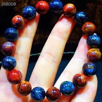 natural blue red pietersite gemstone round beads bracelet 10 5mm genuine cat eye stretch pietersite bangle namibia aaaaaa