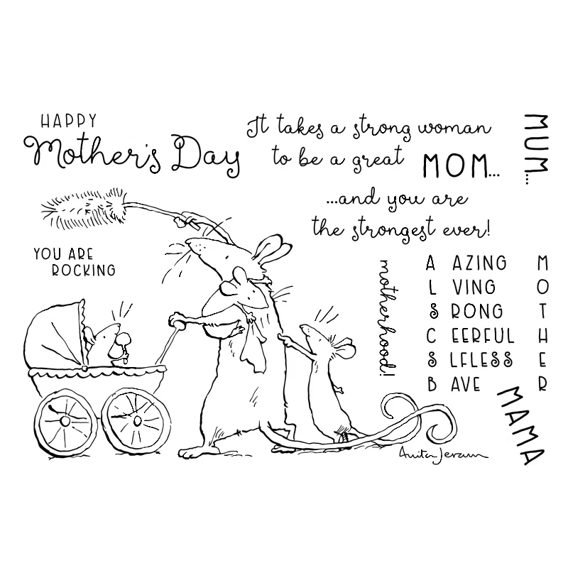 

it Takes a Strong Woman To Be a Great Mom Stamp And Die Set 2021 For Scrapbook Card Making Dies And Stamps For Album Paper Craft