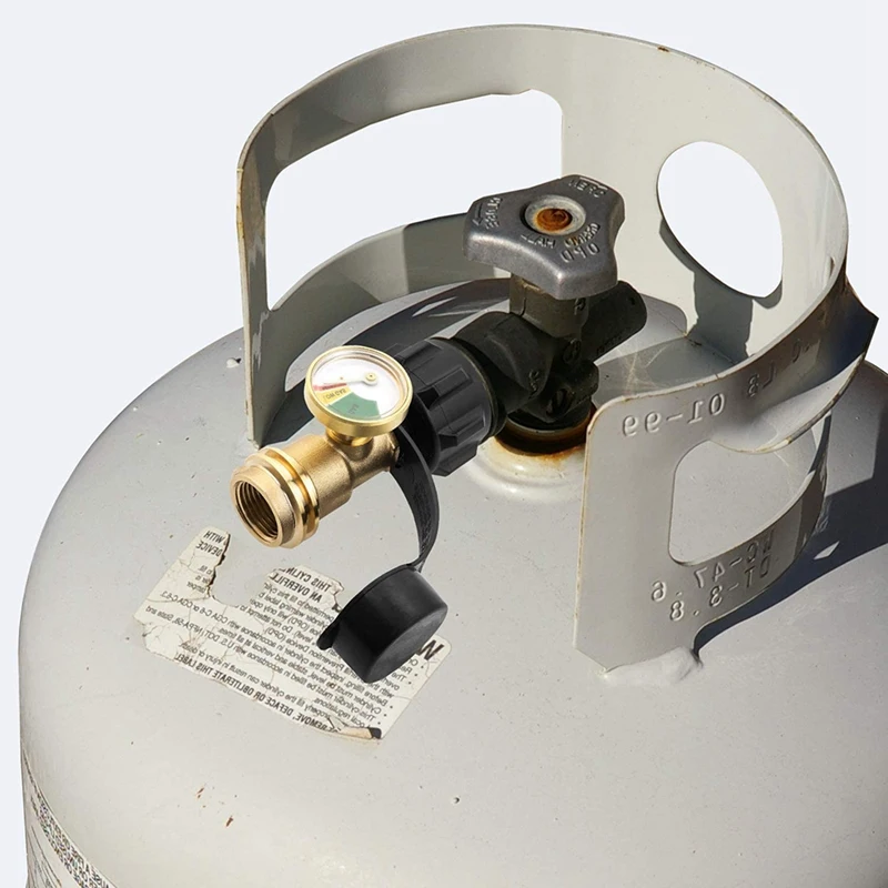 Propane Tank Gauge Gas Leak Detector Pressure Meter Universal Type 1 Connection For RV Camper Cylinder And Appliance |