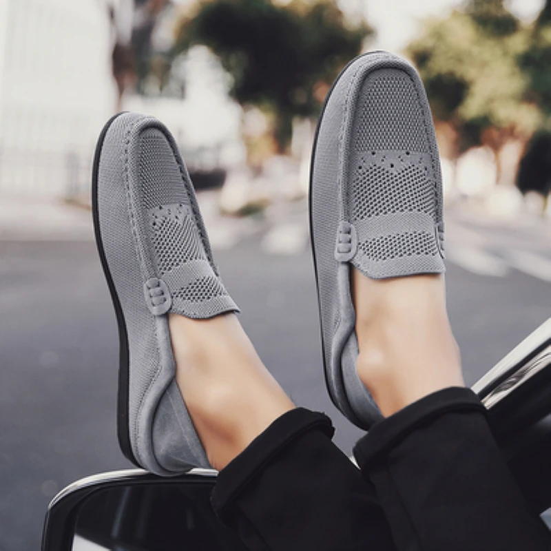 

Summer Mesh Men's Shoes Light Shoes Men's Casual Driving Shoes Breathable Non-Slip Sports Loafers Zapatillas Hombre