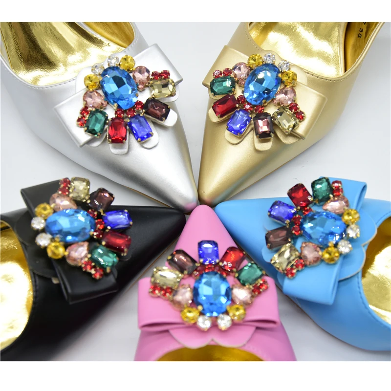 Новинка Комплект из обуви и сумки в африканском стиле с ремешком пряжкой Женские