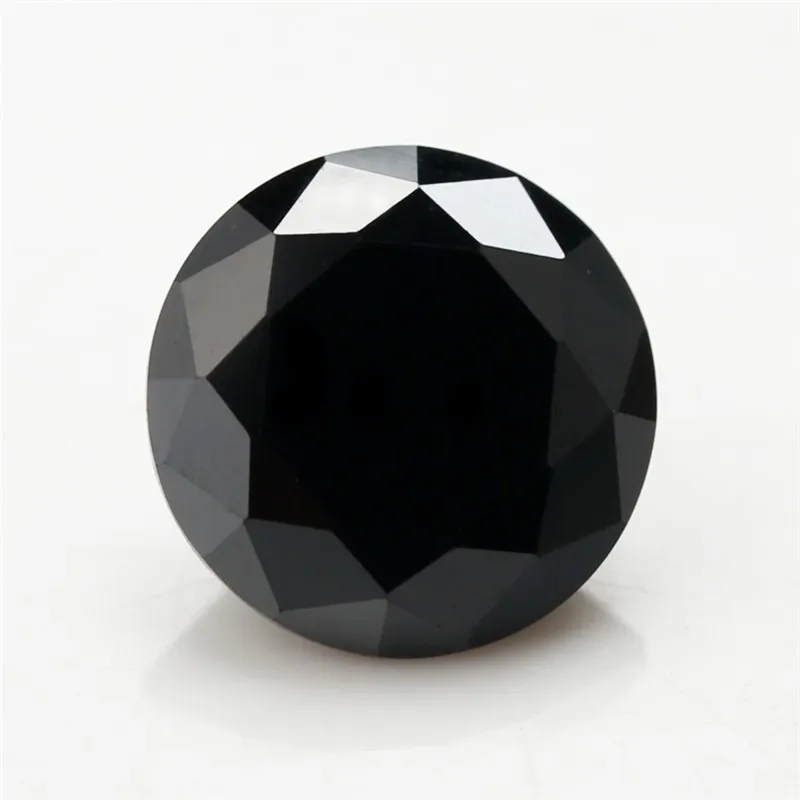 Black CZ 1 мм-10 мм AAA зеленый cz& nano драгоценный камень голубой цвет cz нано камень Заводская цена 1000 шт - Цвет: Black CZ