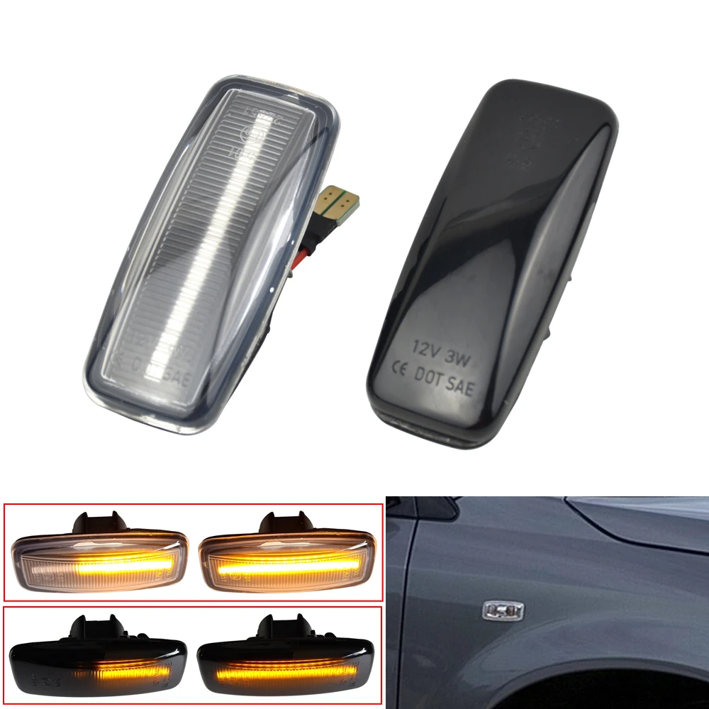 

Dynamic LED Side Marker Light For Nissan Sylphy Almera Murano Bluebird Sunny Teana J31 Cefiro Maxima Turn Signal Repeater Lamp