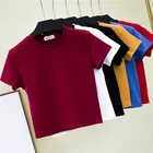 Футболка женская укороченная