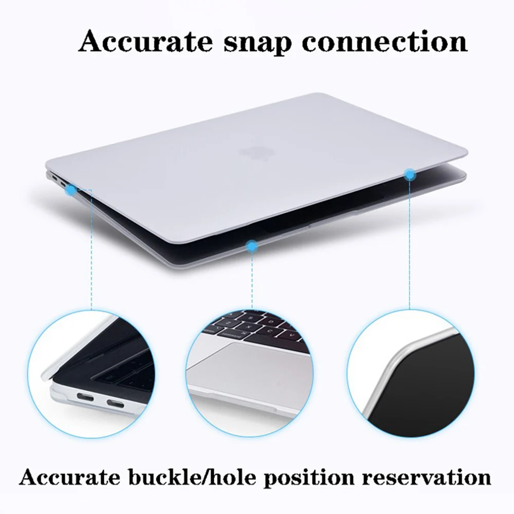 Кристальный Жесткий Чехол для ноутбука MacBook Pro 16 A2141 2019 Touch ID A1932 чехол Macbook Air 13 A1466