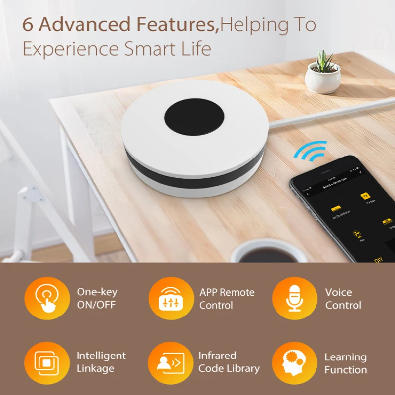 Смарт-Пульт ДУ Tuya NEO COOLCAM USB Wi-Fi ИК поддержка Alexa Echo Google Home голосовое управление
