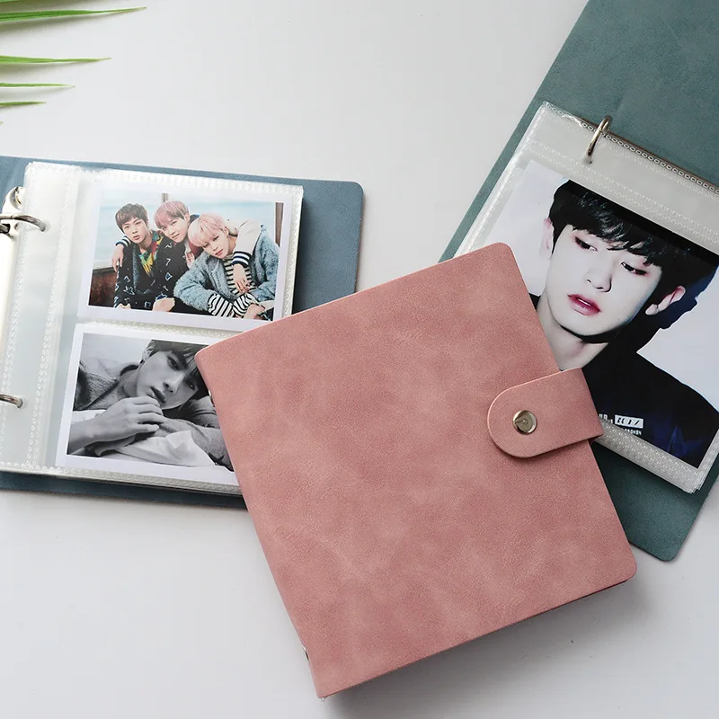 

25 Inner Pages PVC Portable Photo Album PU Leather Album for Mini Instax & Name Card 7s 8 25 50s Album de Photos