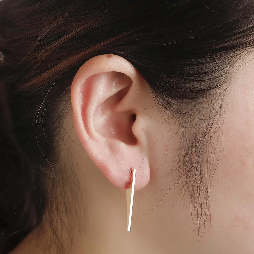 Женские Треугольные Серьги-гвоздики Chandler геометрические из нержавеющей стали в