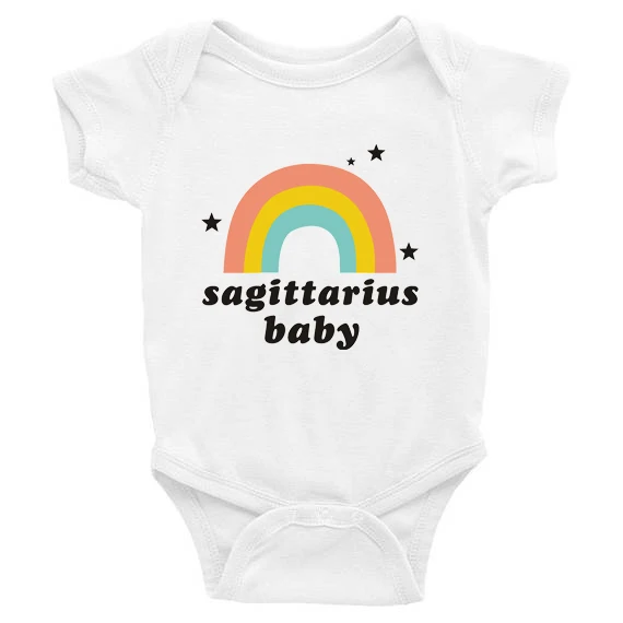 Одежда для маленьких девочек с принтом в виде букв и радуги новорожденных