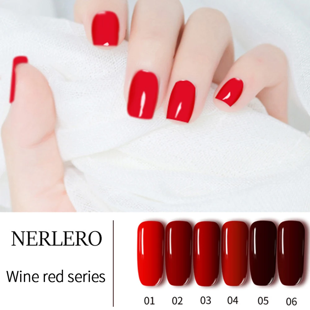 гель лак УФ для ногтей красный Клей фототерапия клей Полировка Vernis Ongle 10 мл|Лак