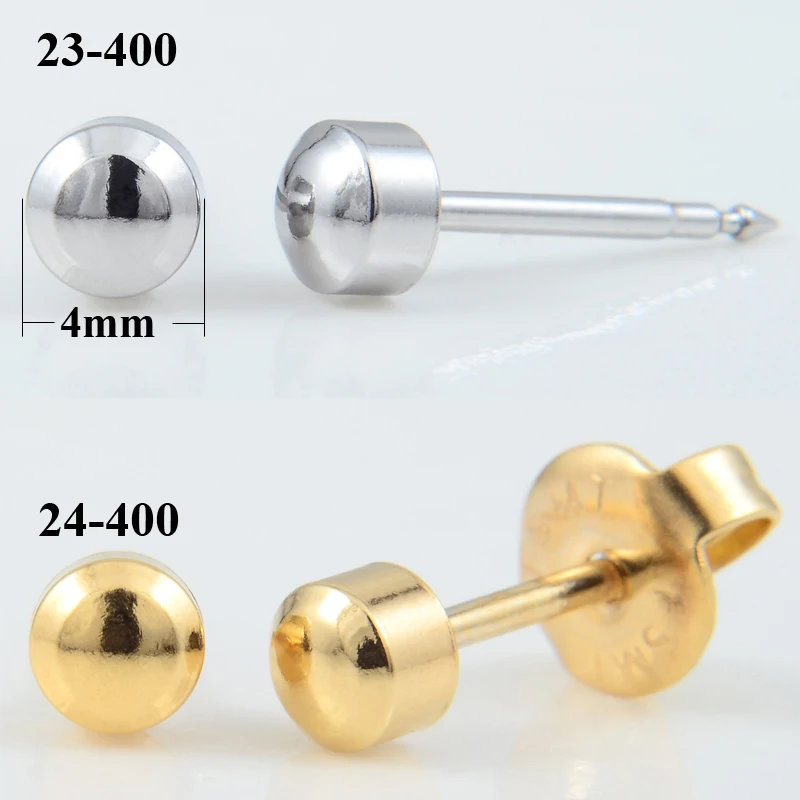 2 шт. хирургическая Сталь серьги гвоздики с пирсинг уха на день рождения камень