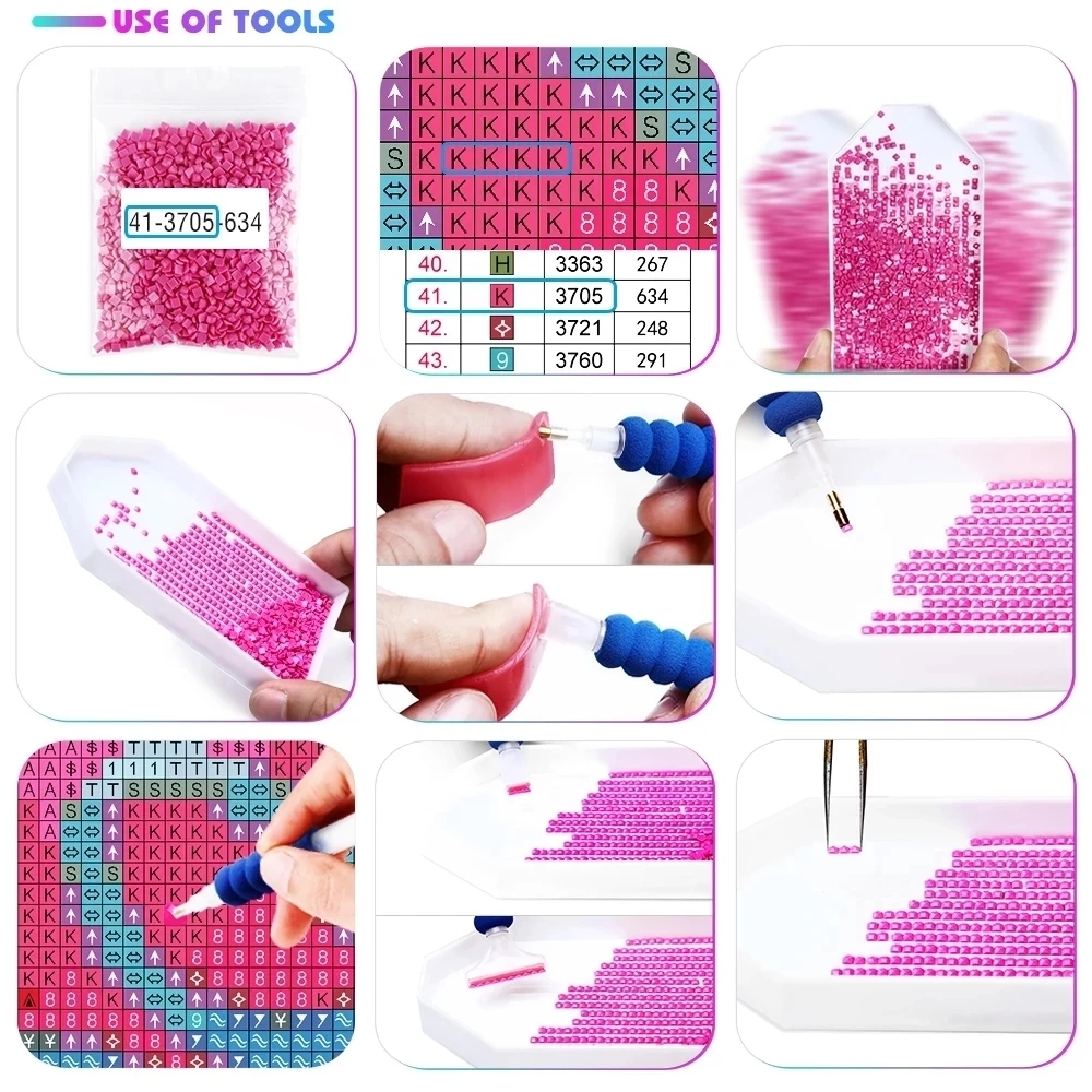 5d Diy Full Diamond Painting Flower Landscape Picture Needlework Embroidery Cross Stitch Kits Mosaic Home Decor Art Gift | Дом и сад