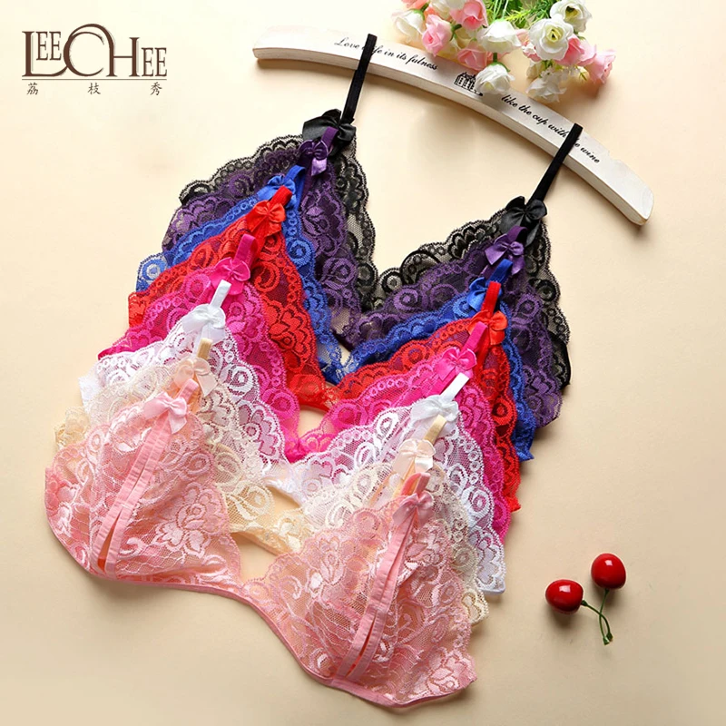 

8 Color Women Hot Erotic Apparel Sexy Lingerie Open Bra + T Pants Crotch Porno Lace Transparent Underwear Baby Doll Costumes