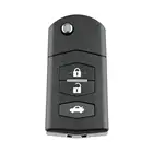 Чехол-книжка для автомобильного ключа, 3 кнопки, для Mazda 2, 3, 5, 6, RX8, MX5