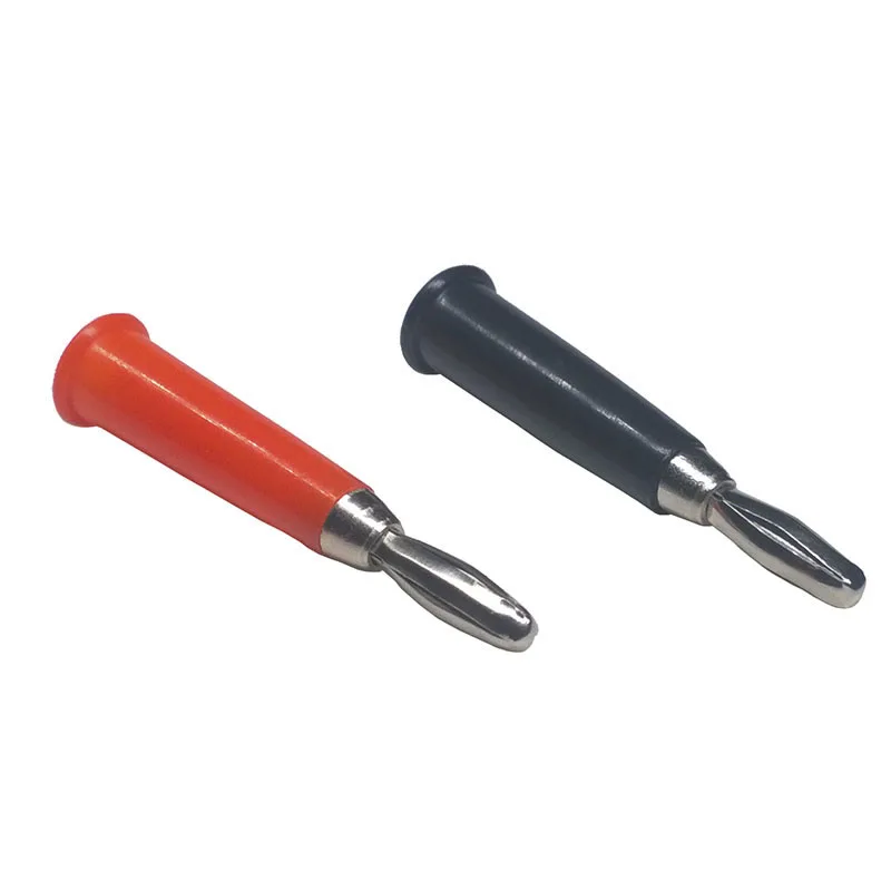 

10/20/50 pcs/lot DIY4mm Cross Type Nickel Plating Connectors Stereo Audio Red Black Plastic Housing Plug Dual Channel Connector