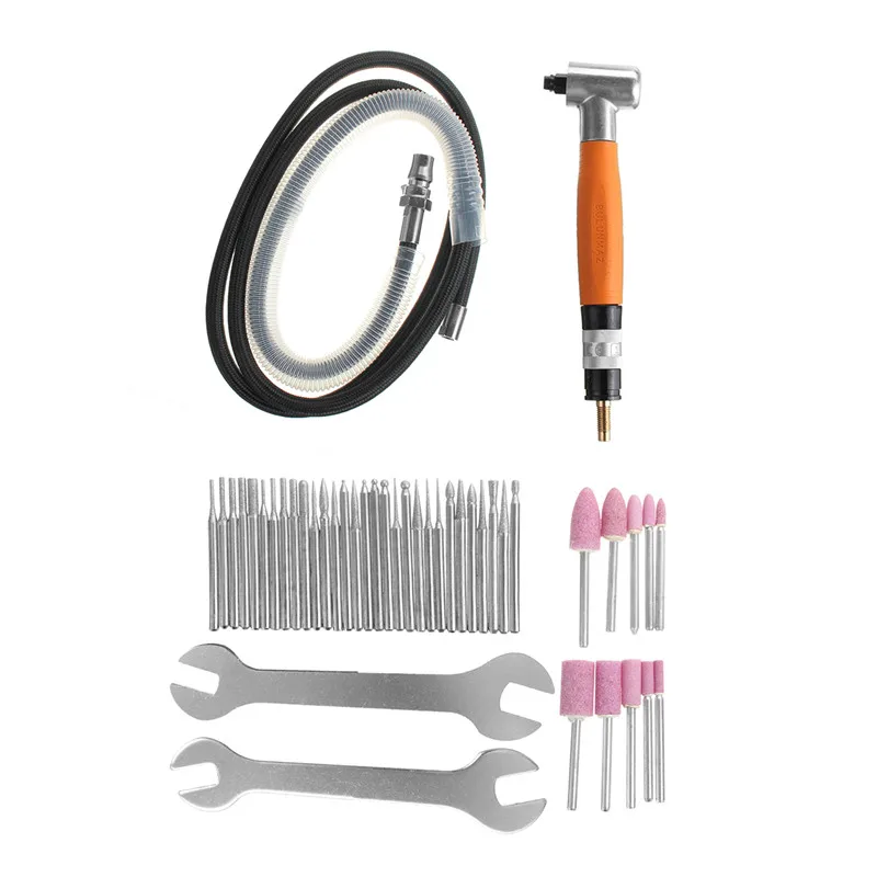 1Set High-Speed 90 Degree Air Micro Die Angle Grinder Pencil Polisher Tool 3mm Mini Engraving Pneumatic Polishing Rotary Kit | Инструменты
