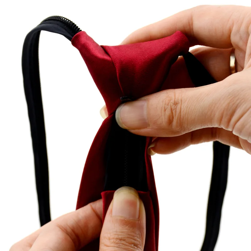 Предварительно завязанный Галстук для шеи мужской узкий галстук с молнией