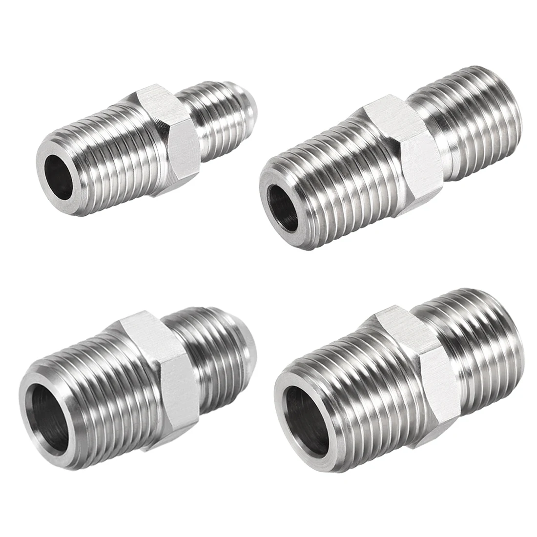 

uxcell 3-4 Pcs Hex Nipple 304 Stainless Steel Pipe Tube Fitting for Liquids and Gas, Water, Air Corrosive Liquid
