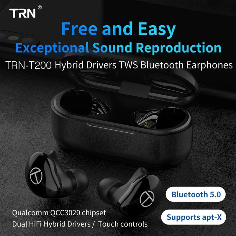 

TWS- TRN T200 Bluetooth, V80 / V90 / V20 / QCC 3020