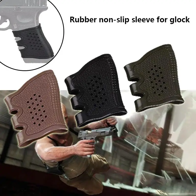 Тактический Пистолет резиновая ручка анти-скользящие перчатки для Glock 17 мм 19 мм 20 мм 21 22 23 31 32