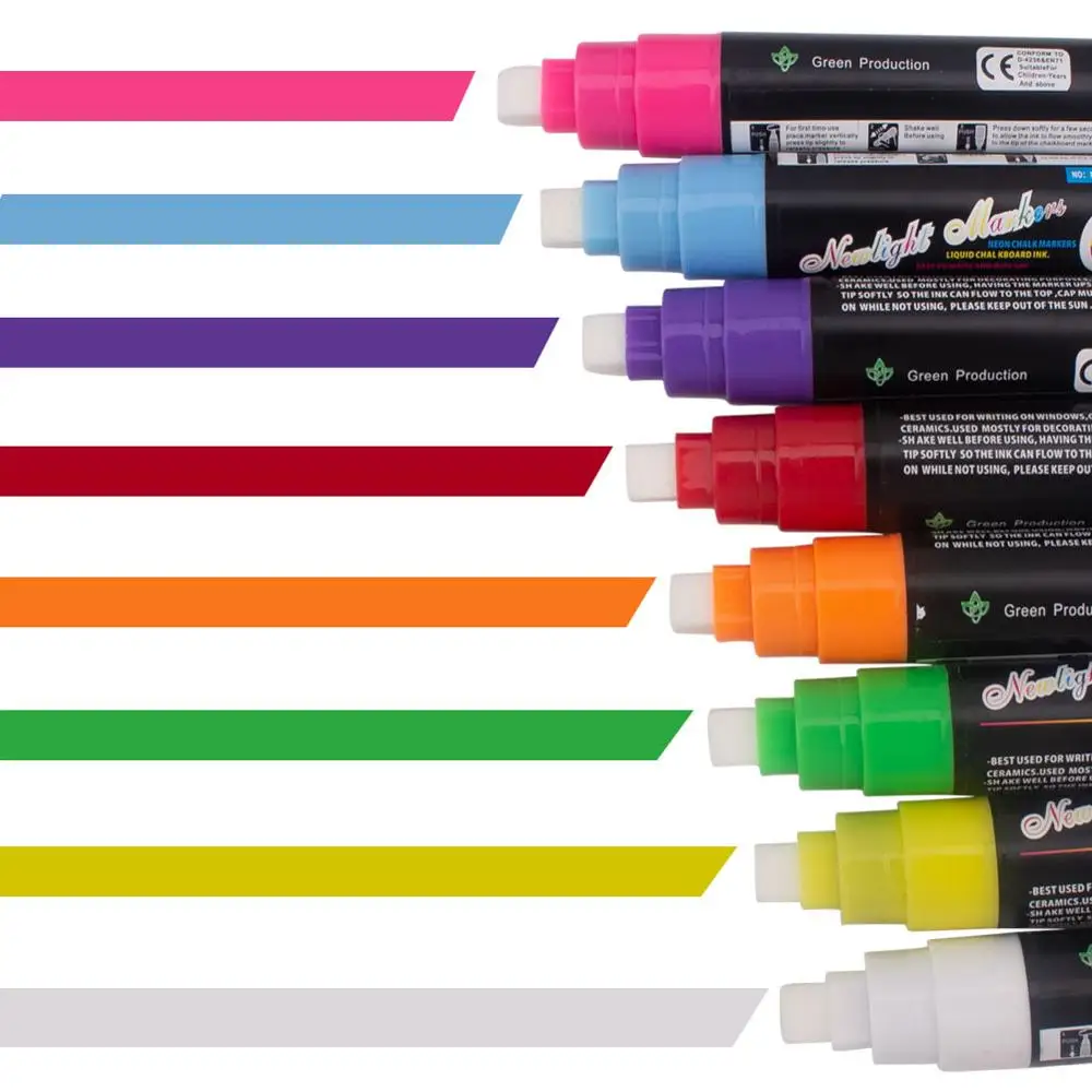 Highlighers 8 Pcs стирающиеся ручки Great для классных классов нетоксичные безопасные и