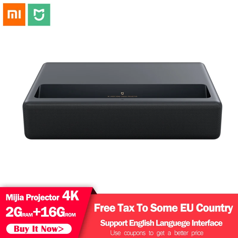 Xiaomi Mijia MJJGTYDS01FM лазерный проектор 4K 2GB 16GB английский интерфейс MIUI tv HDR tv Bluetooth WiFi 3D Система домашнего кинотеатра