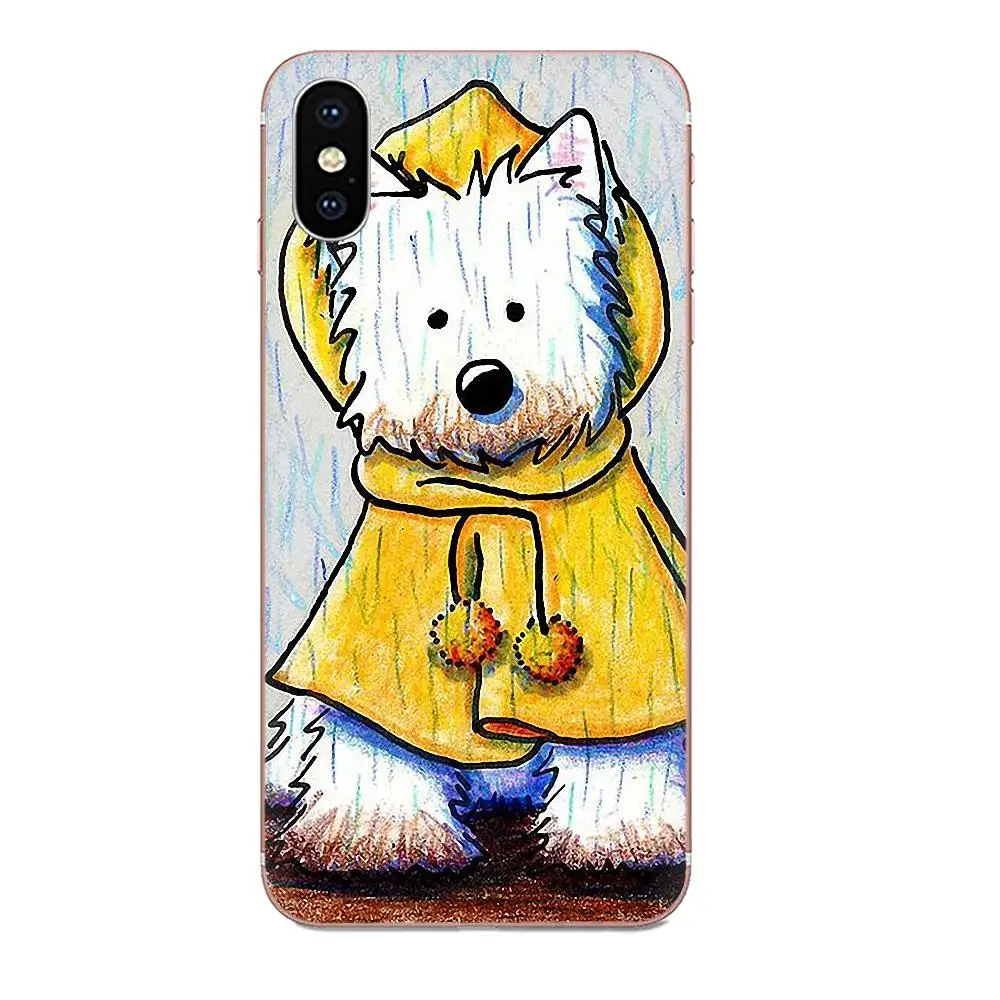 Мультфильм Вест-Хайленд терьер для спортивной камеры Xiao mi 3 4 4C 4i 5 5S 5X6 6X8 SE Pro Lite A1 Max