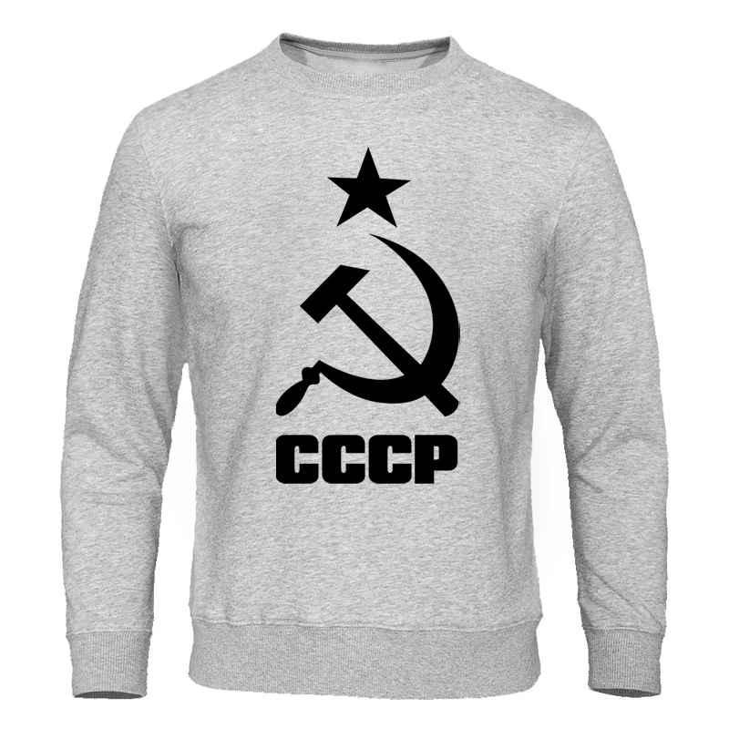 Осень 2020 Мужская одежда CCCP русские толстовки для мужчин СССР мужские свитшоты в