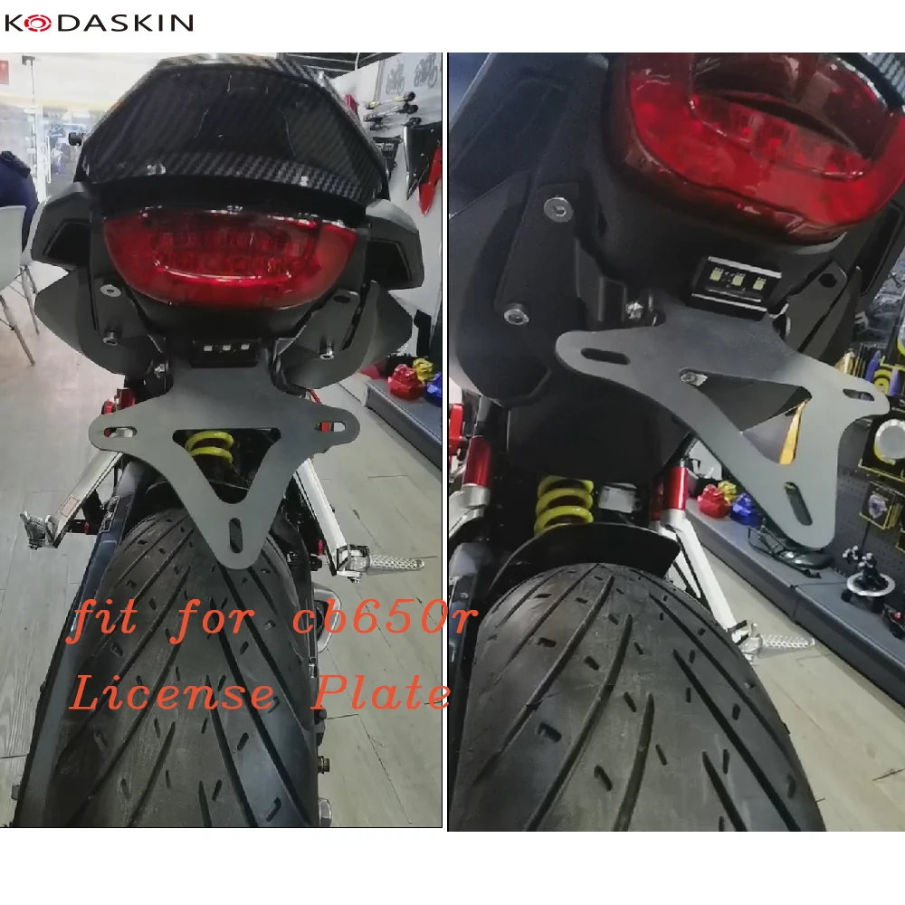 Kodaskin мотоциклы держатель номерного знака Рамка аксессуары для cb650r CB650R|Накладки и