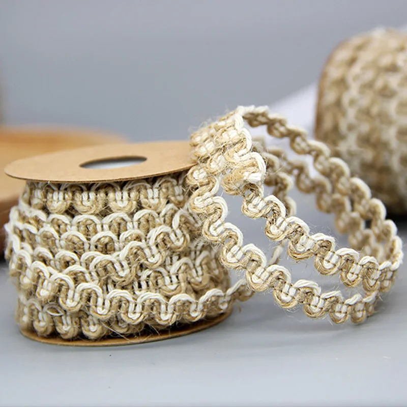 5 м винтажная натуральная веревочная лента джутовая для рукоделия искусственная